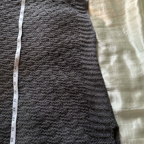 NEW PHOTOS! MOCK NECK SWEATER, SLEEVELESS, MEDIUM GREY MIX, SZ 3X/4X, PONCHO STY - Picture 15 of 15
